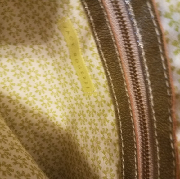 NWOT Jack Rogers straw leather clutch - Picture 4 of 4